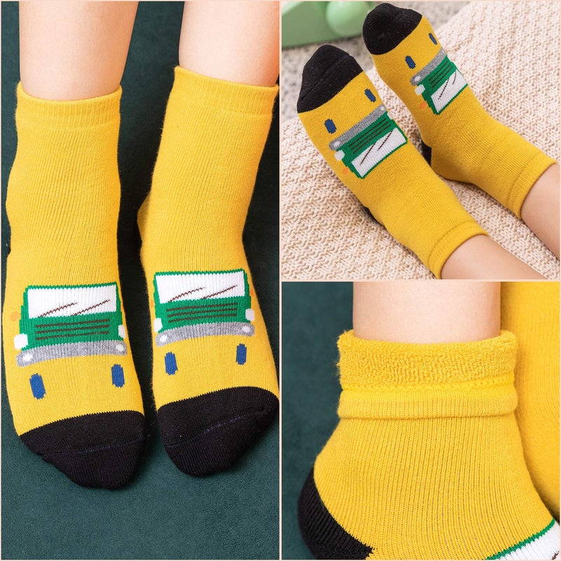 HowJoJo Big Boys Thick Cotton Socks Kids Warm Socks Winter Thermal Crew Socks 8-10 Years - Image 3